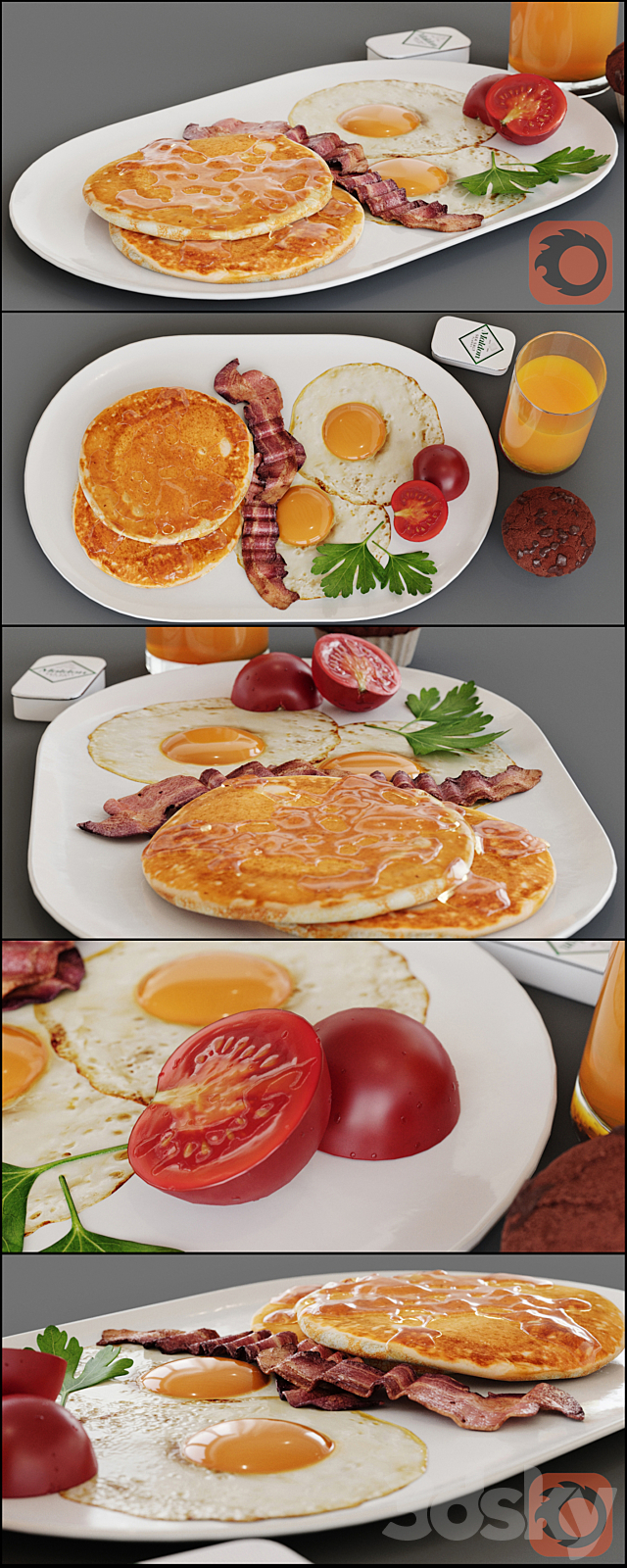 Breakfast 3ds Max - thumbnail 2