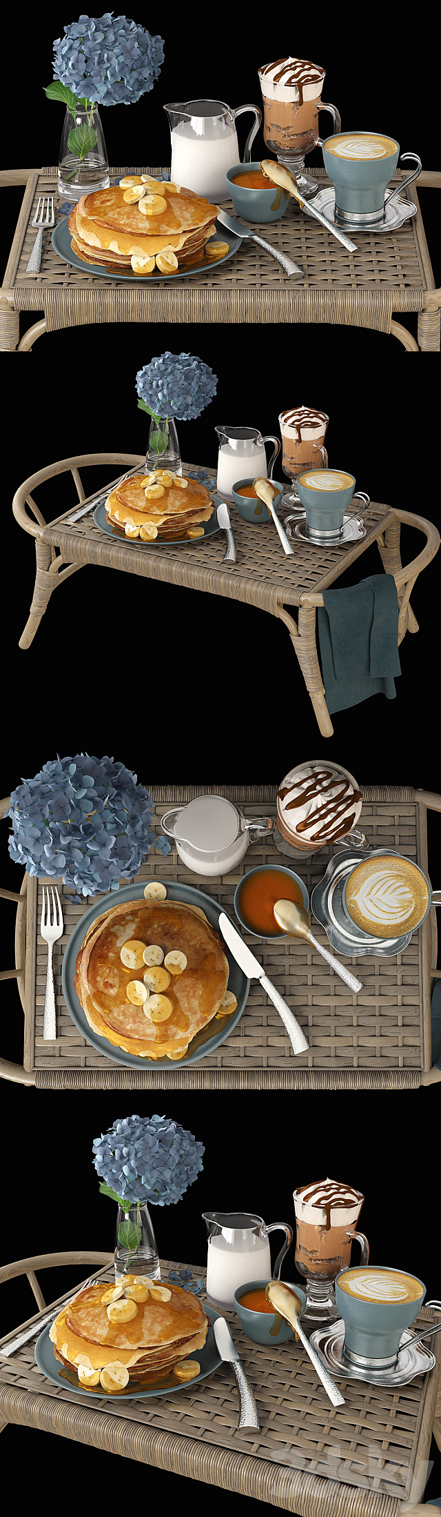 Breakfast 3DS Max Model - thumbnail 2