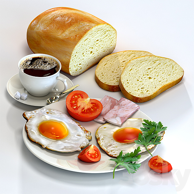 Breakfast 3DSMax File - thumbnail 1