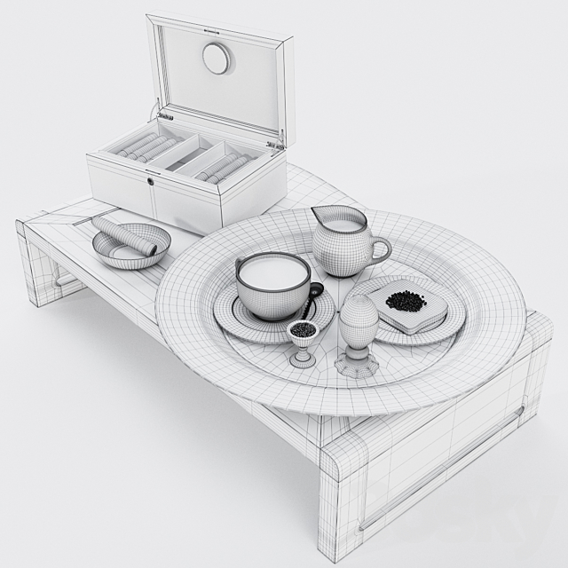 Breakfast aristocrat 3DSMax File - thumbnail 3