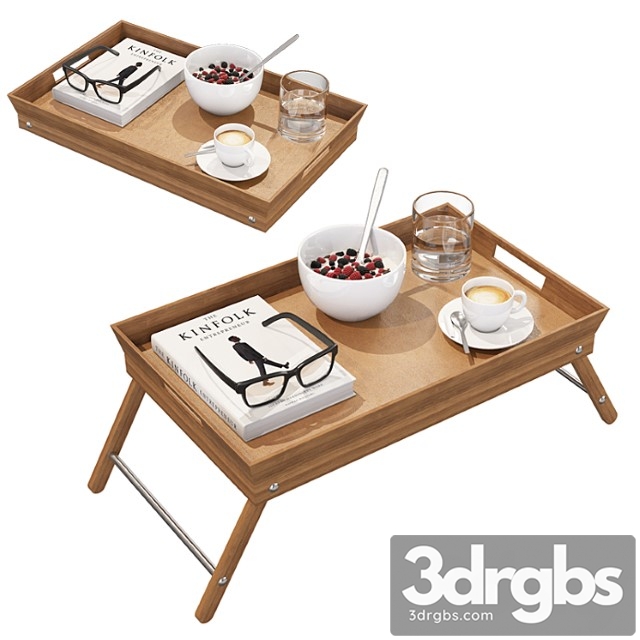 Breakfast bed tray 3dsmax Download - thumbnail 1