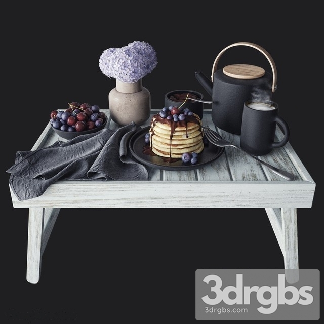 Breakfast in Bed 01 3dsmax Download - thumbnail 1