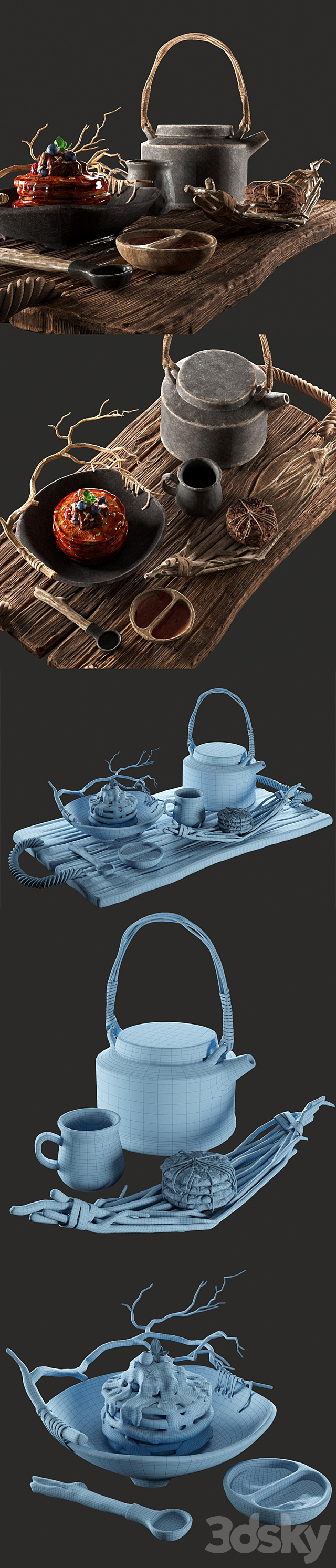 Breakfast in bed 3DSMax File - thumbnail 3