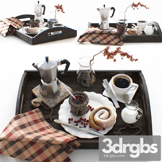 Breakfast in bed._1 3dsmax Download - thumbnail 1