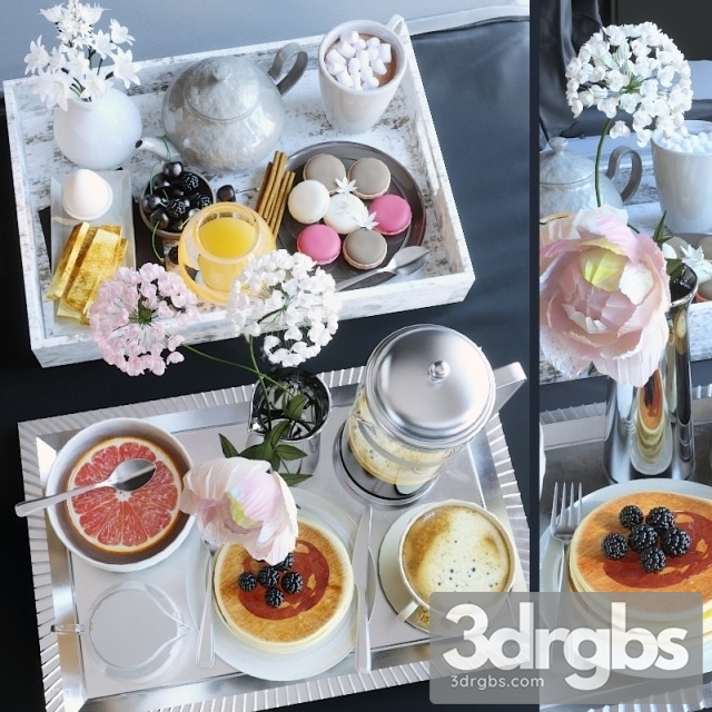 Breakfast Tray 3dsmax Download - thumbnail 1