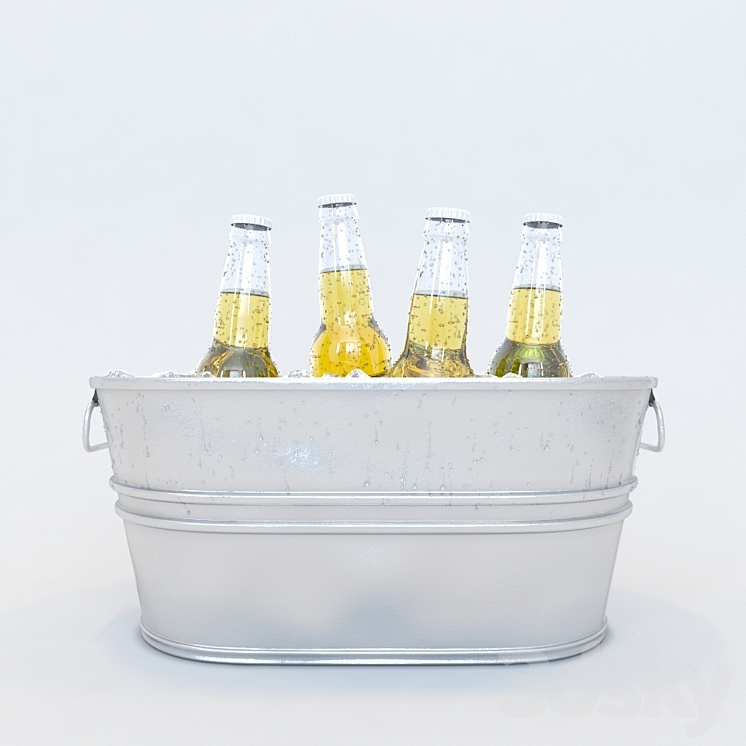 Bucket beer 3DS Max - thumbnail 2