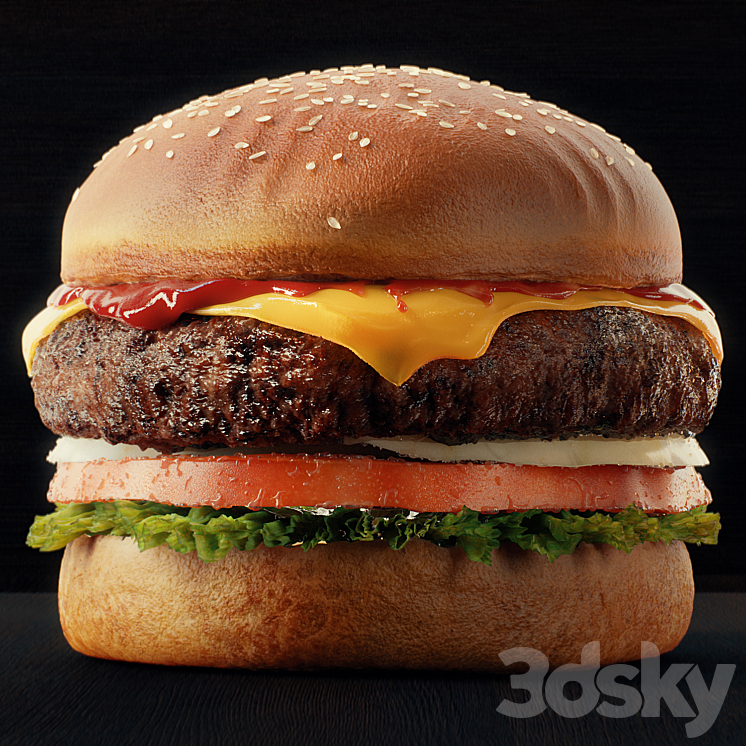 Burger 3DS Max - thumbnail 1