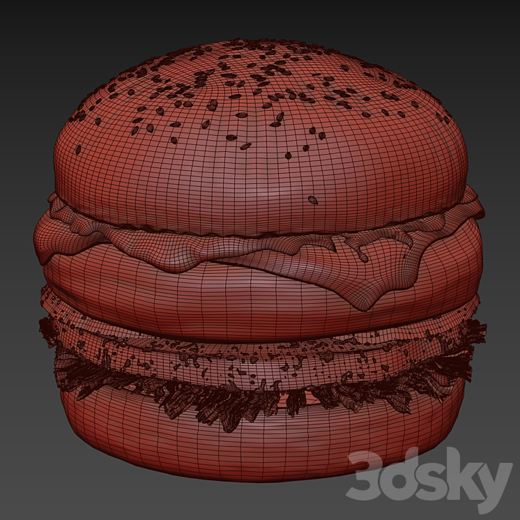 Burger 3DS Max - thumbnail 2