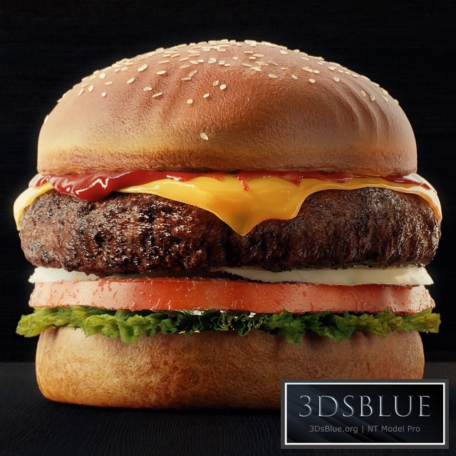 Burger 3DS Max - thumbnail 3