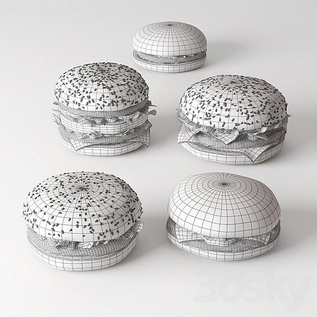 Burgers 3DSMax File - thumbnail 3