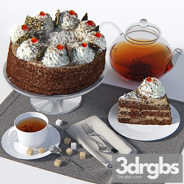 Cake and slice 3dsmax Download - thumbnail 1