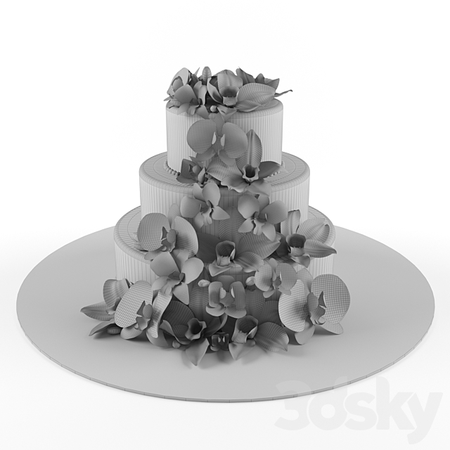 Cake of the mastic 3ds Max - thumbnail 3