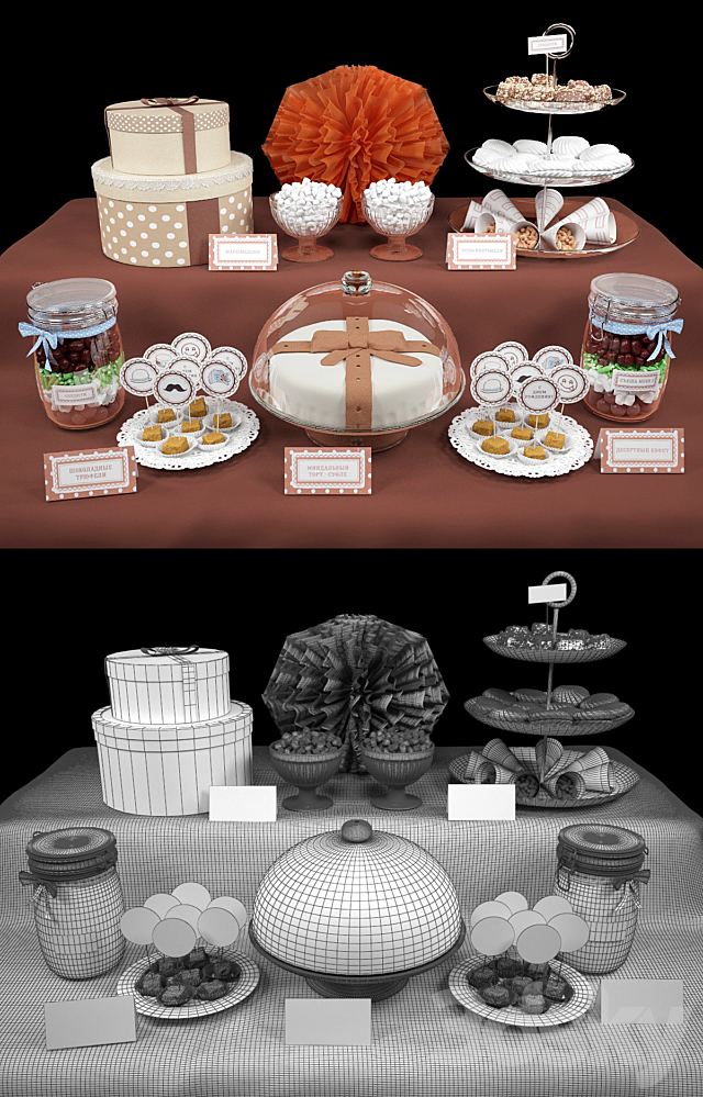 Candy bar _ Set # 2 3ds Max - thumbnail 3