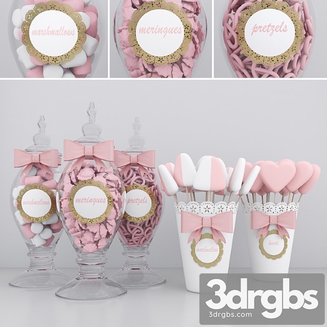 Candy jars 3dsmax Download - thumbnail 1