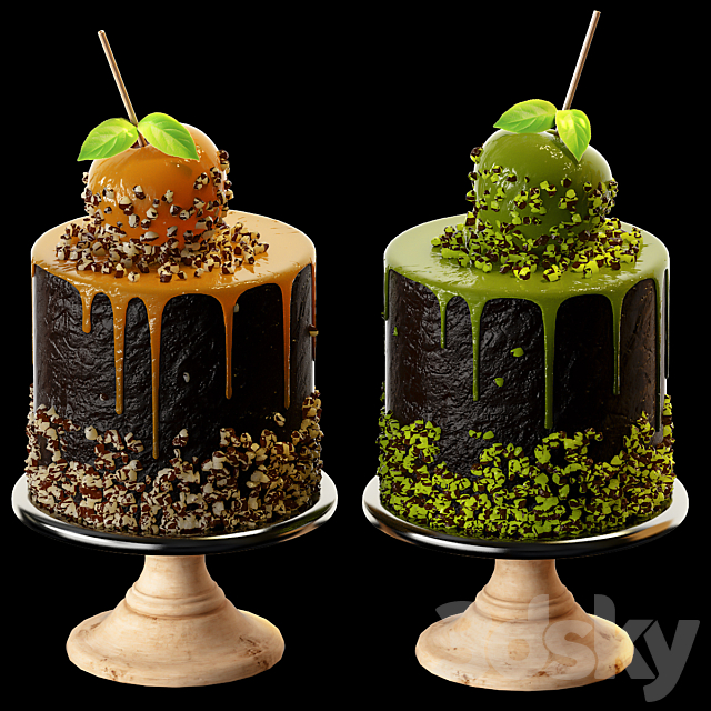 Caramel apple 3ds Max - thumbnail 2