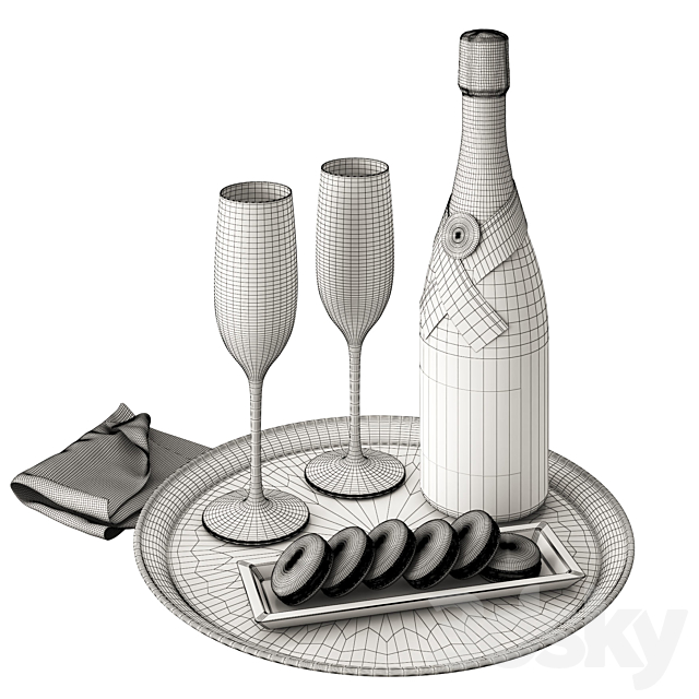 Champagne 3DS Max Model - thumbnail 3