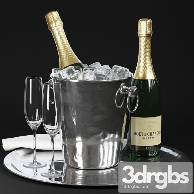 Champagne 3dsmax Download - thumbnail 1