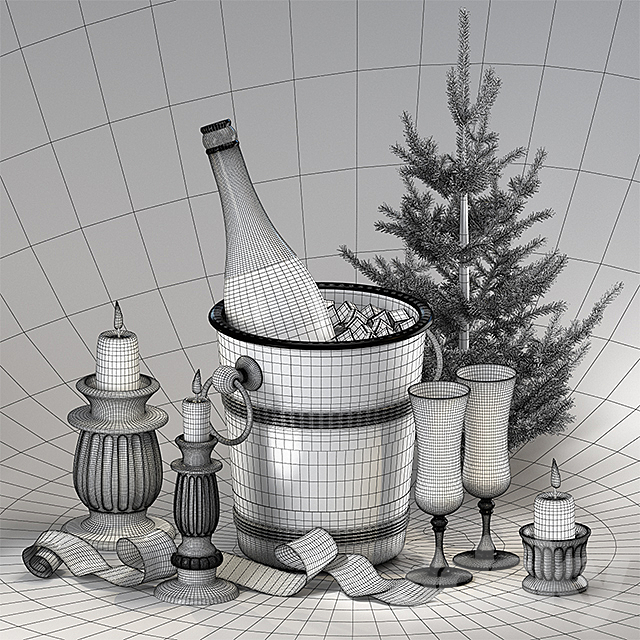 Champagne Pol Roger 3DSMax File - thumbnail 2