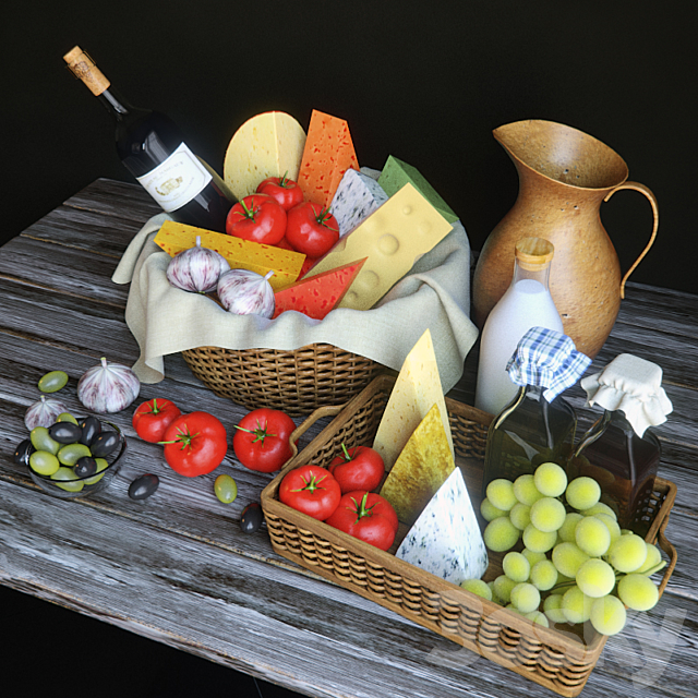 Cheese basket 3DSMax File - thumbnail 2