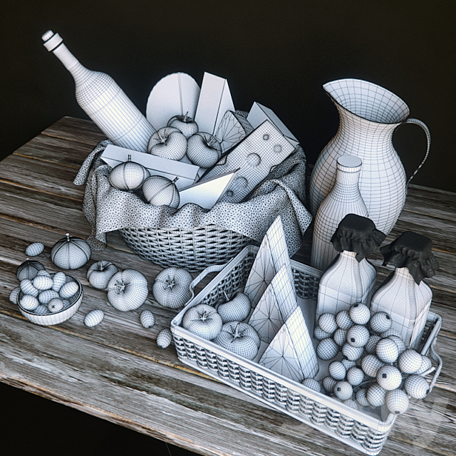 Cheese basket 3DSMax File - thumbnail 3