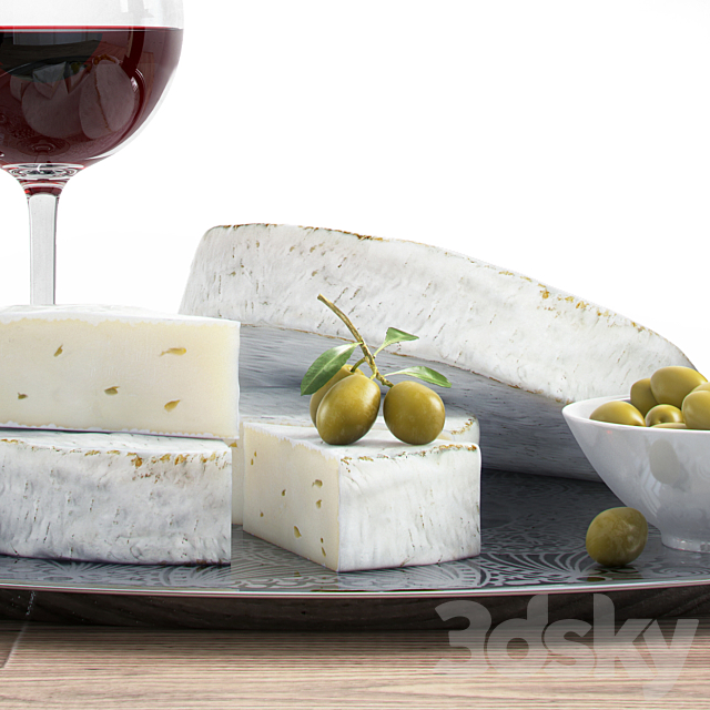 Cheese brie 3ds Max - thumbnail 2