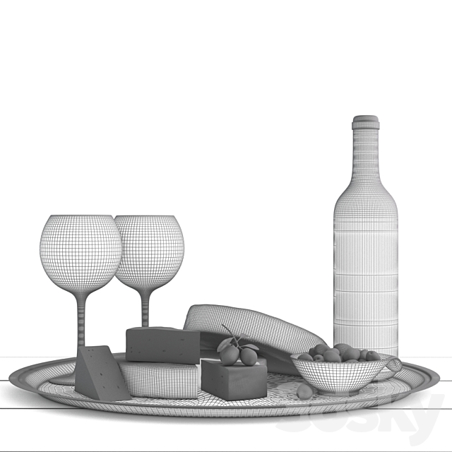 Cheese brie 3ds Max - thumbnail 3