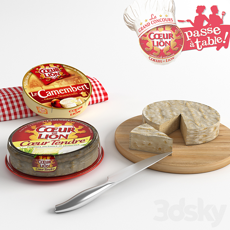 Cheese Coeur de lion 3DS Max - thumbnail 1