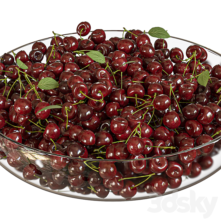 cherry dish 3DS Max - thumbnail 2