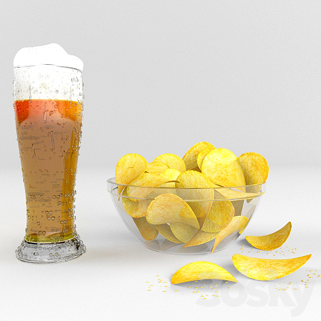 Chips and beer 3DSMax File - thumbnail 1