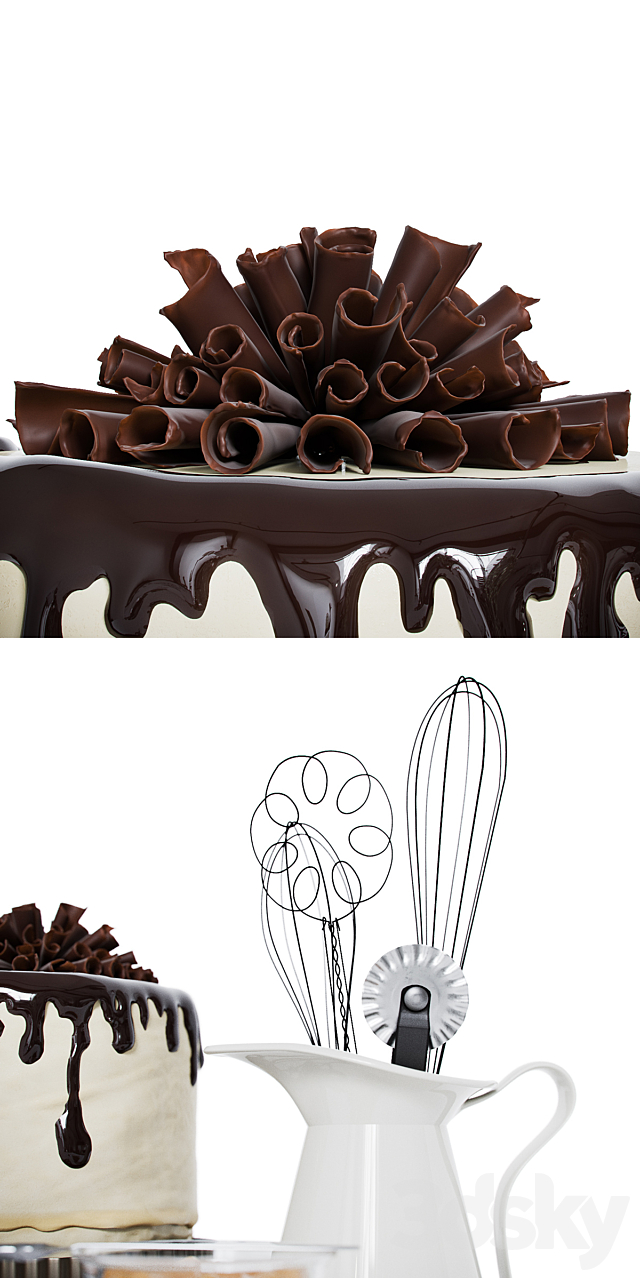 Chocolate cake 3DSMax File - thumbnail 2