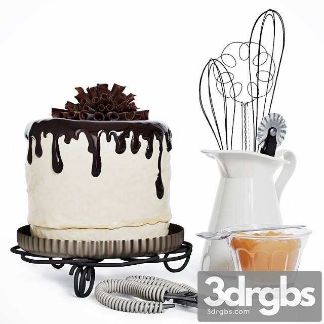 Chocolate cake_1 3dsmax Download - thumbnail 1