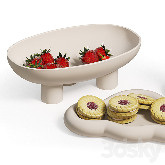 Chubby Set for tea drinking 3ds Max - thumbnail 3