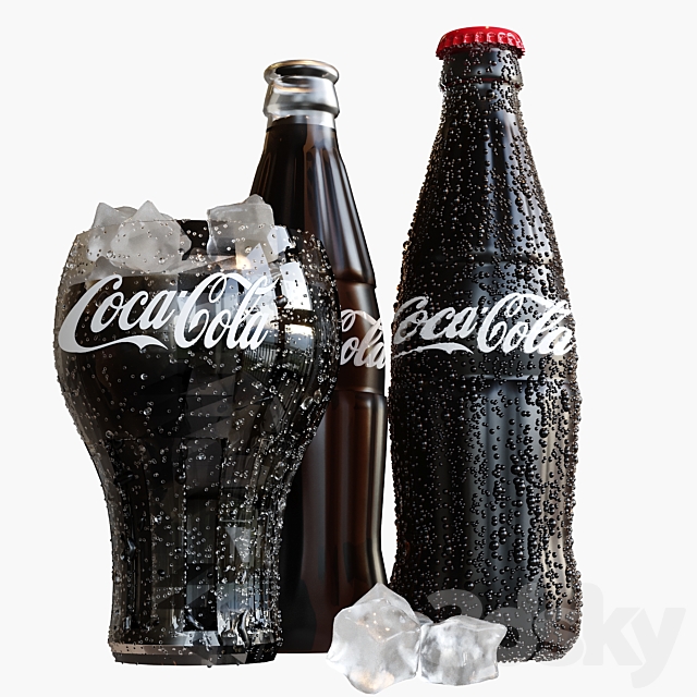 COCA COLA AND ICE 3DSMax File - thumbnail 1