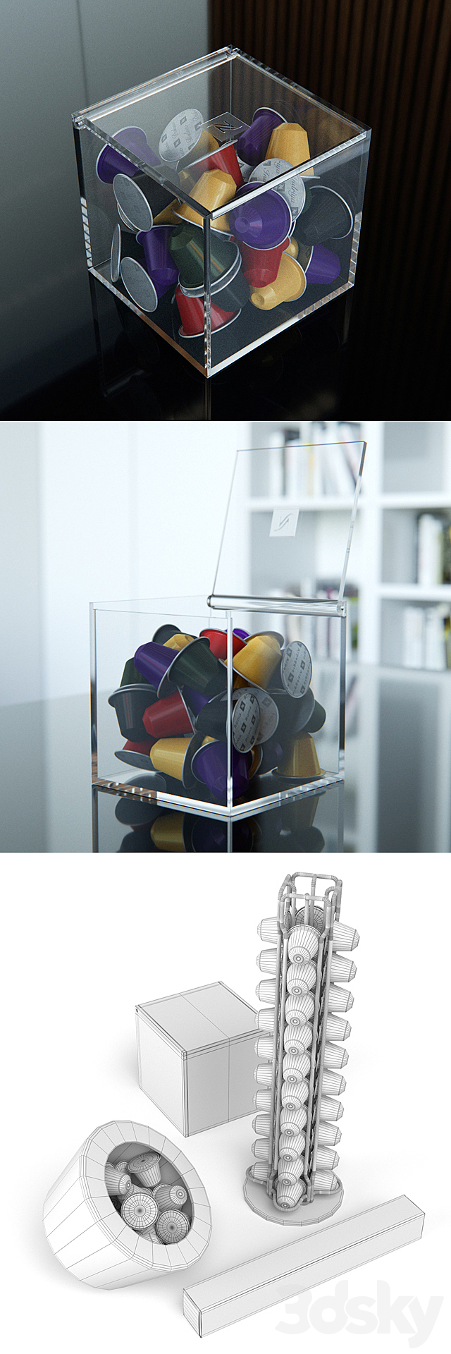 Coffee capsules and accessories Nespresso 3DS Max Model - thumbnail 3