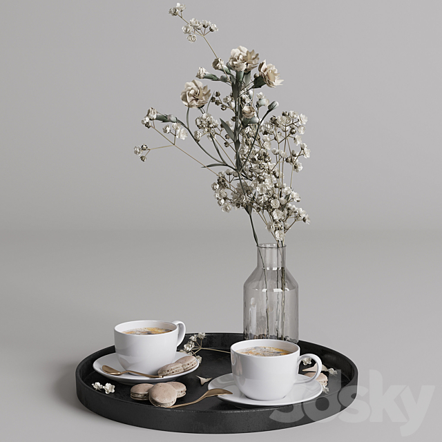 Coffee set 01 3ds Max - thumbnail 1