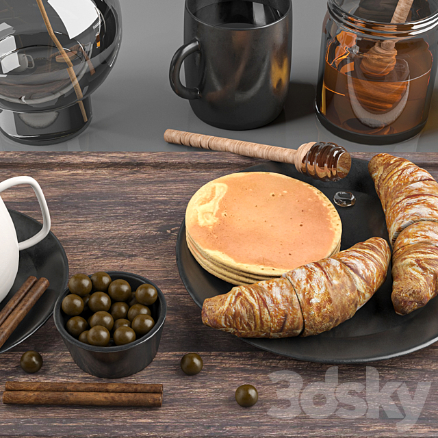 coffee set 1 3DSMax File - thumbnail 2