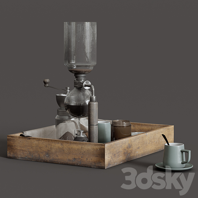 coffee set 3DSMax File - thumbnail 4