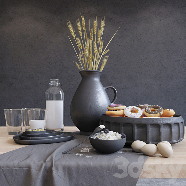 Composition for dining table 3DSMax File - thumbnail 1