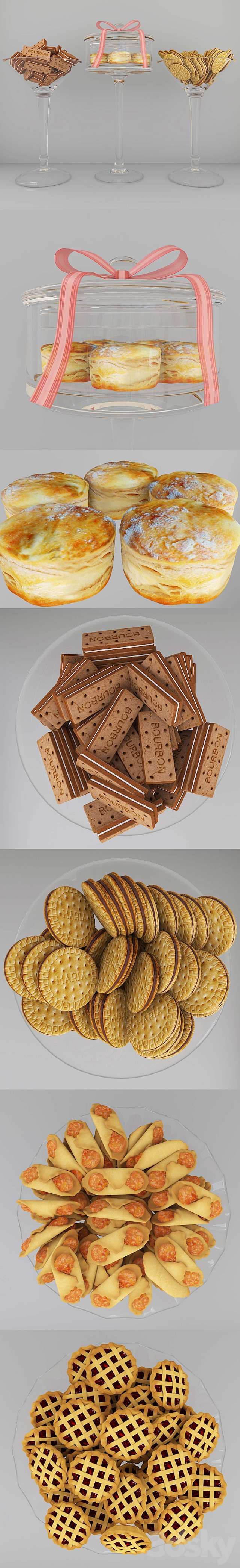 Cookies 2 3DS Max Model - thumbnail 2