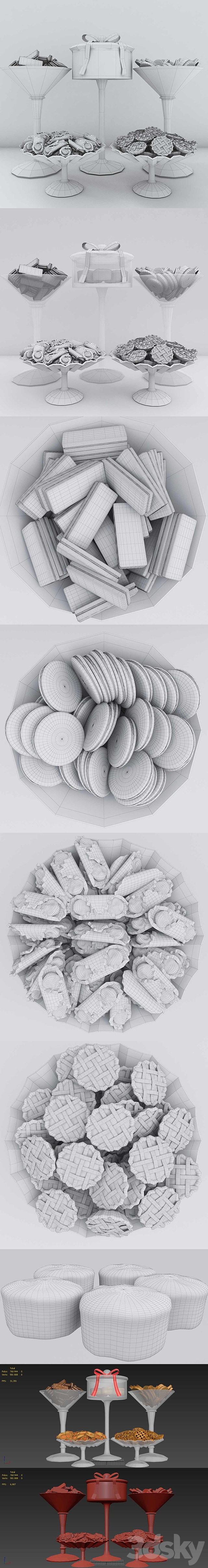 Cookies 2 3DS Max Model - thumbnail 3