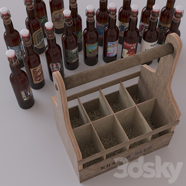 craft beer set 3DS Max Model - thumbnail 3