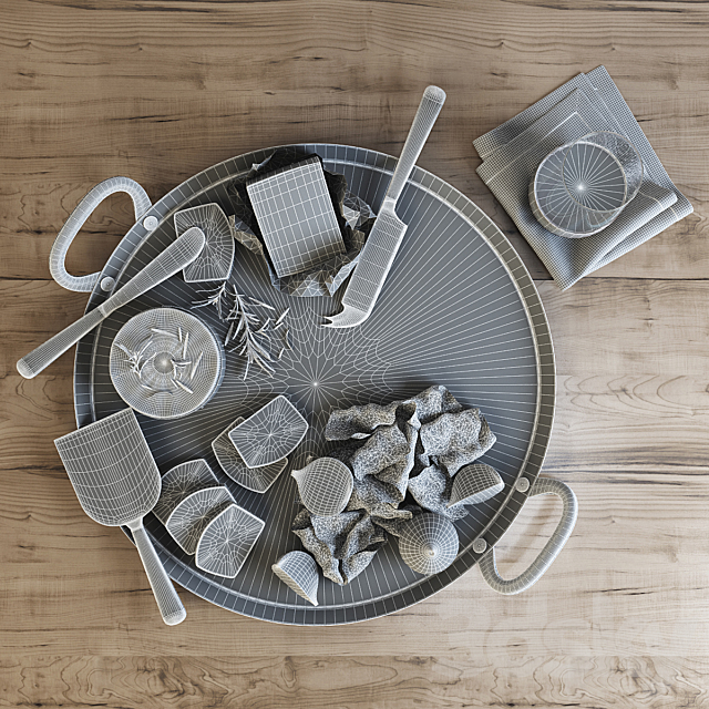 Crate & Barrel Serveware 3DS Max Model - thumbnail 3