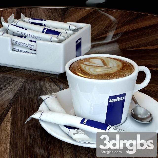 Cup Lavazza Coffee 3dsmax Download - thumbnail 1