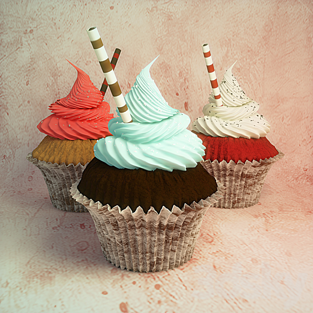 Cupcakes 3DSMax File - thumbnail 1