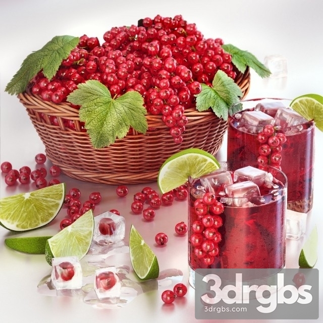 Currant Juice With Berries 3dsmax Download - thumbnail 1