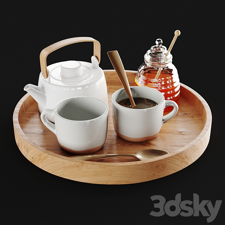 Decor Tea accessories 3DS Max - thumbnail 1