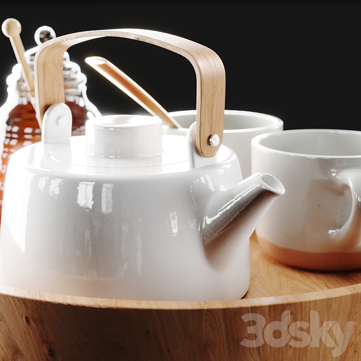 Decor Tea accessories 3DS Max - thumbnail 2