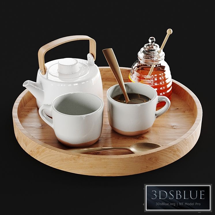 Decor Tea accessories 3DS Max - thumbnail 3