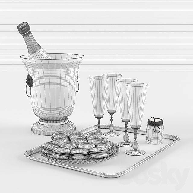 Decorative set 3DSMax File - thumbnail 2