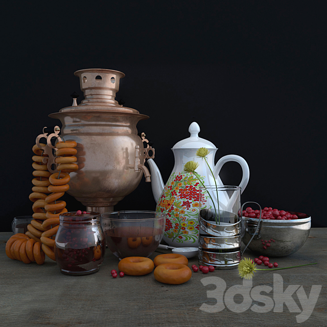 Decorative set 3DSMax File - thumbnail 1